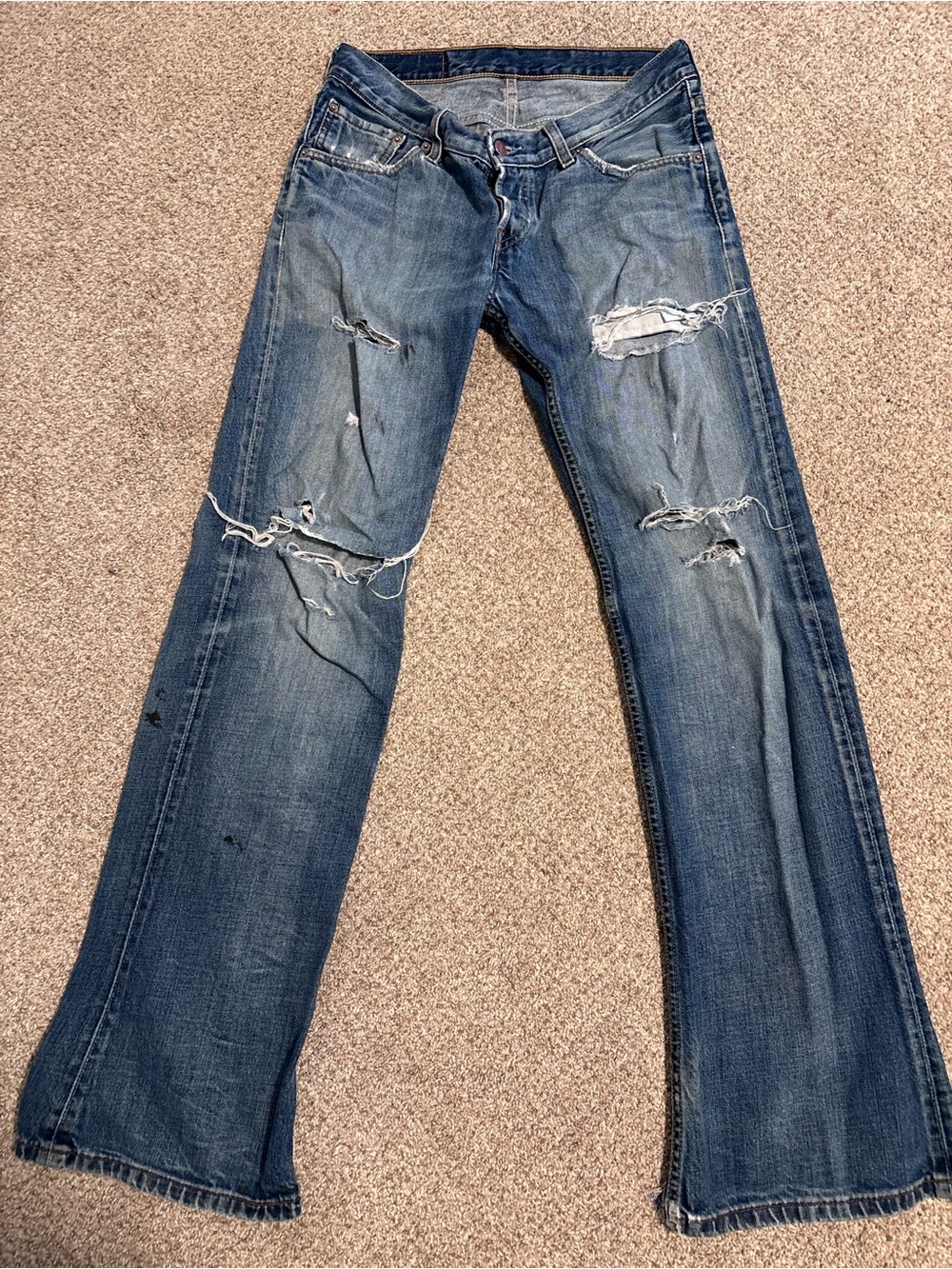 Vintage Levi’s Low Rise Women’s Distressed Blue Denim Jeans